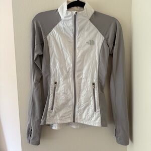 The North Face Women's Gray and White Lightweight Jacket, Size XS